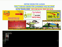 Tablet Screenshot of dedektorcarsisi.com